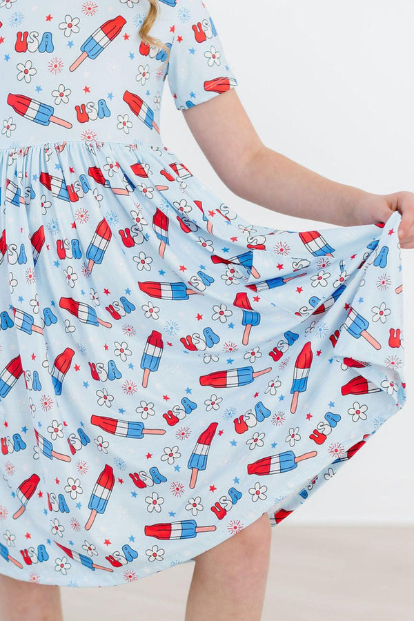 proudly-patriotic-s-s-pocket-twirl-dress Mila &  Rose - Sophia's Style-Proudly Patriotic S/S Pocket Twirl Dress-6-12M--1